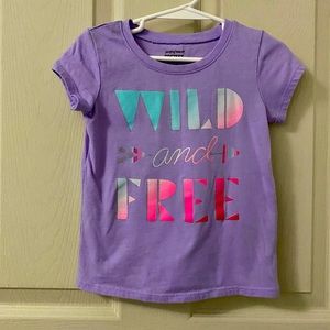 Wild & Free Girls Shirt 3T